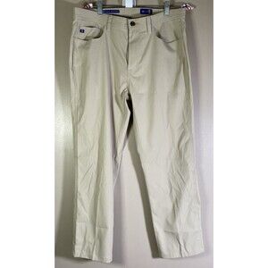 Stitch’s Golf Pants Mens 34x27 Beige Chino Stretch Preppy Straight Leg